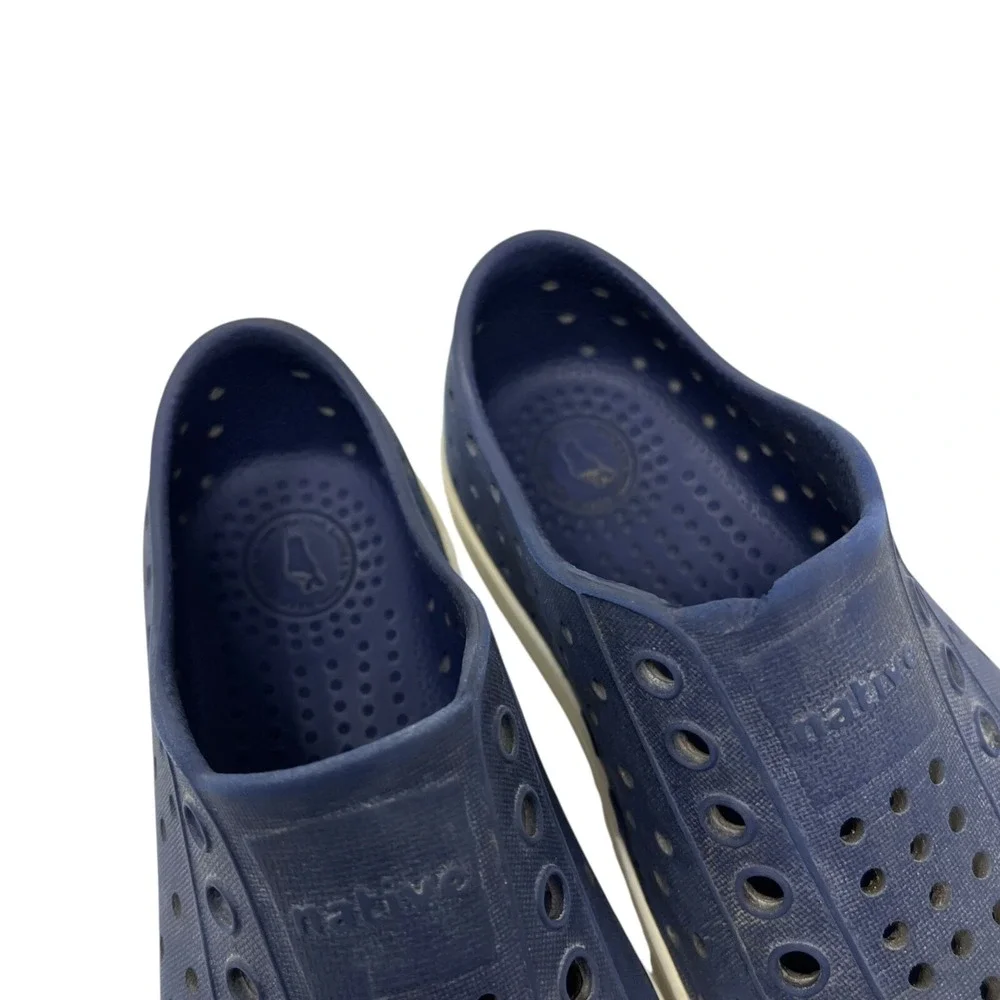 Native‎ Kids Jefferson Slip-On Shoes C10 Navy Blue & White Water Summer Shoe 2